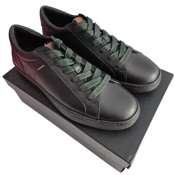 Coach Men C126 Sneakers US 10D Black Leather
